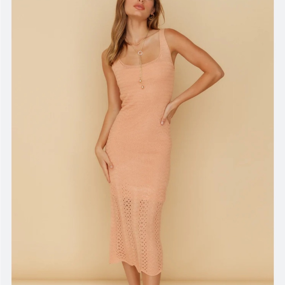 Flowing In Between Midi Dress - Picture 2 of 6